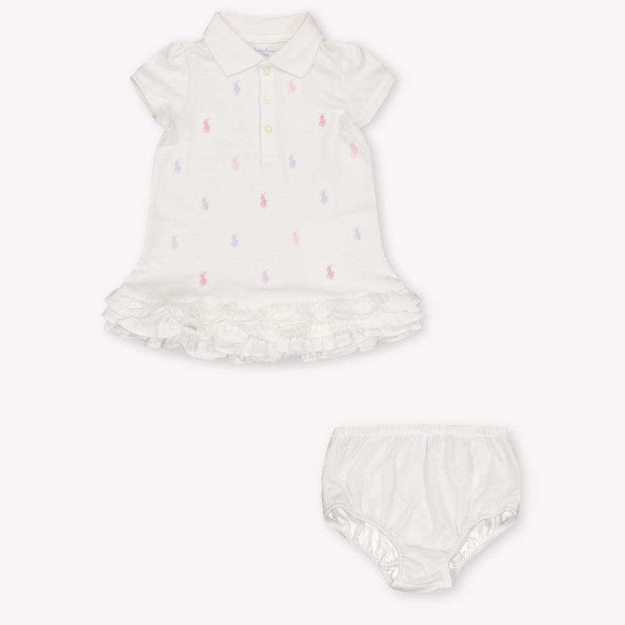 Ralph Lauren bebe Chicas Vístete Blanco
