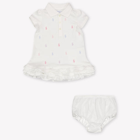 Ralph Lauren Bambino Ragazze Vestirsi Bianco