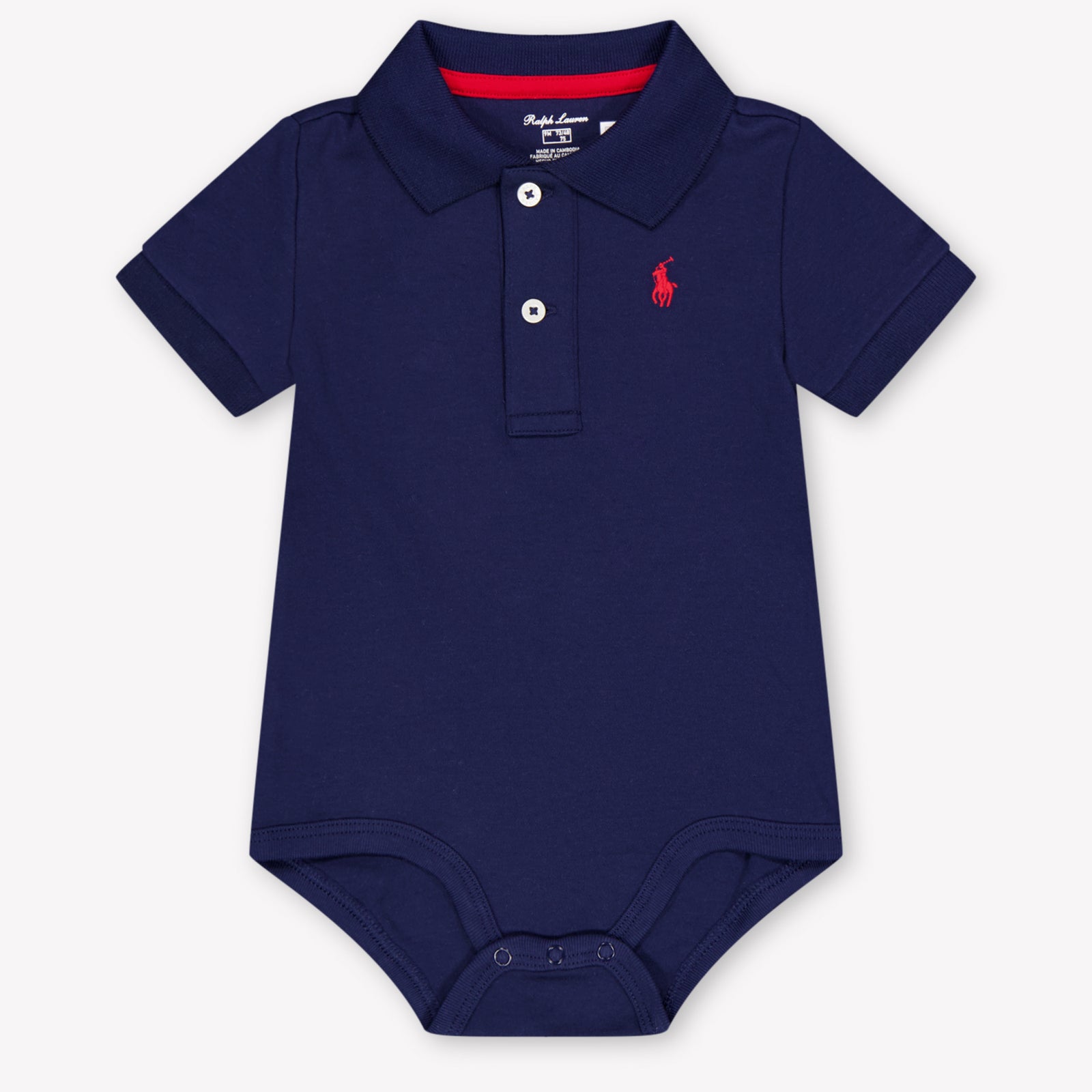 Ralph Lauren bebe Chicos mameluco en Navy