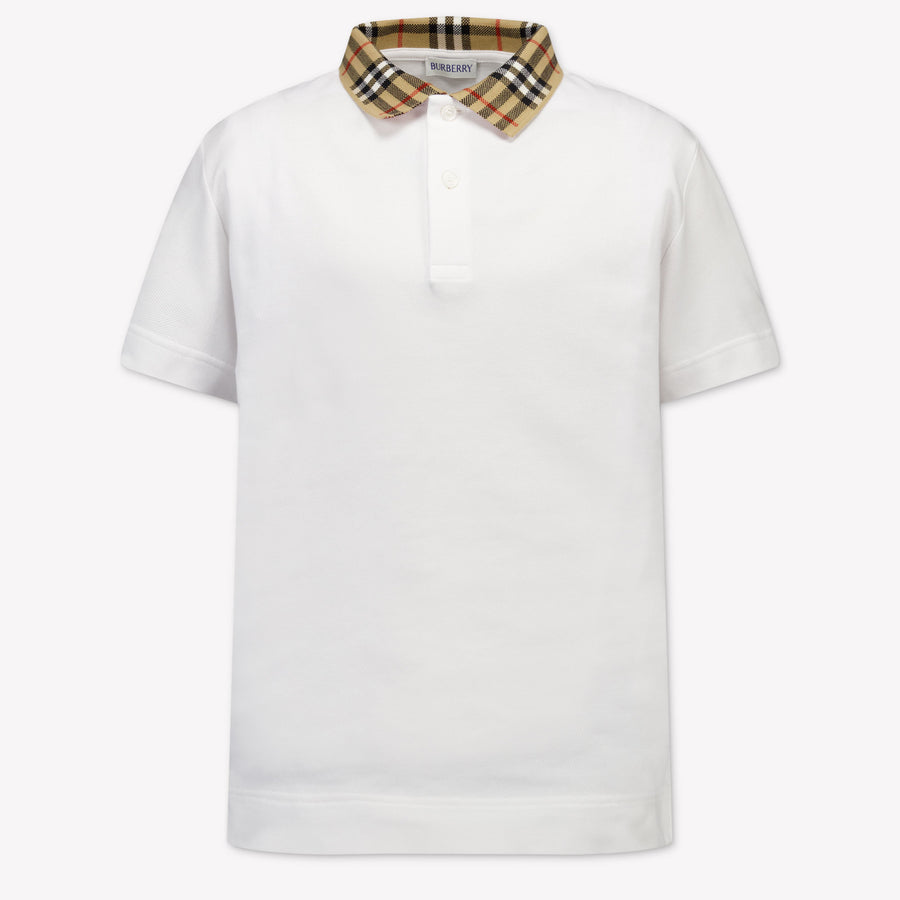 Burberry Johane Kinder Garçons Polo En Blanc