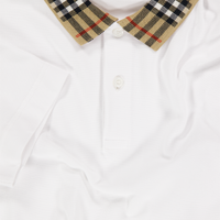 Burberry Johane Kinder Garçons Polo En Blanc