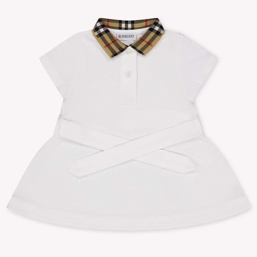 Burberry Astrid Baby Meisjes Jurk In Wit