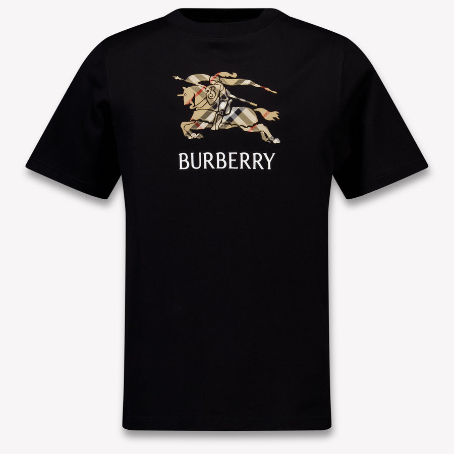 Burberry Cedro Kinder Ragazzi Maglietta dentro Nero