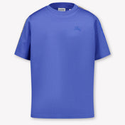 Burberry Enfants à carreaux de cèdre Garçons T-shirt dans Bleu Cobalt