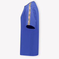 Burberry Enfants à carreaux de cèdre Garçons T-shirt dans Bleu Cobalt