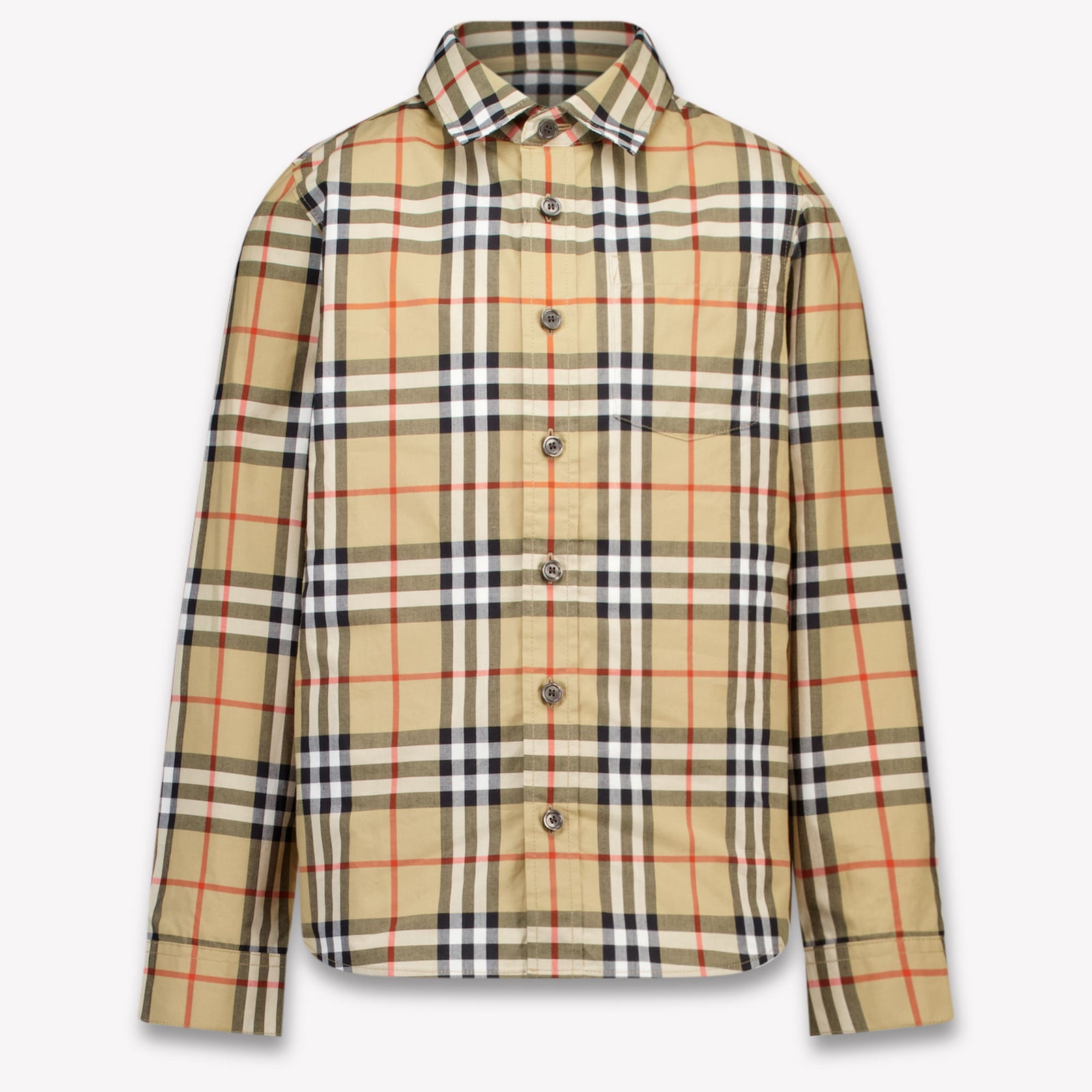 Burberry Owen Kids Boys Blouse In Beige