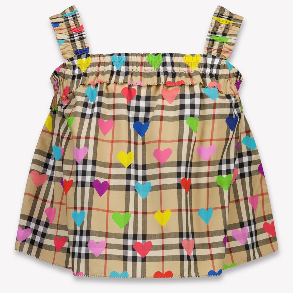 Burberry Gabi Kinder Ragazze Maglietta dentro Beige