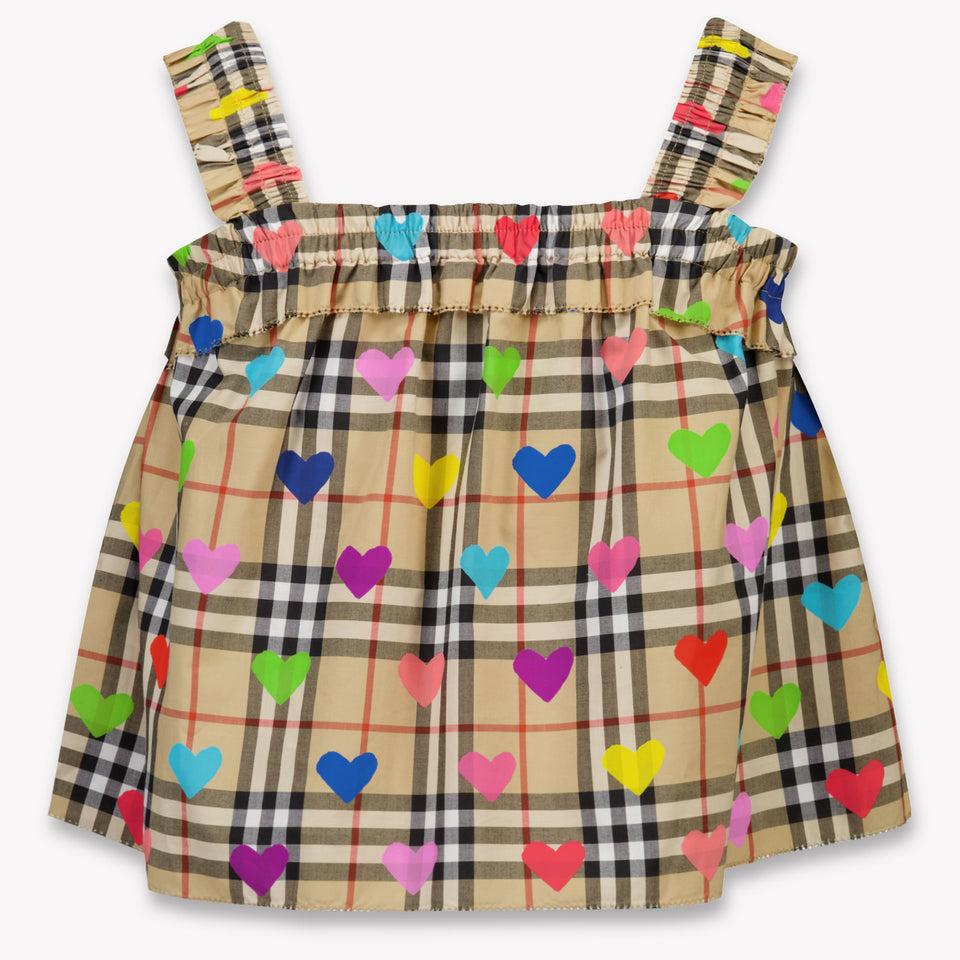 Burberry Gabi Kinder Ragazze Maglietta dentro Beige