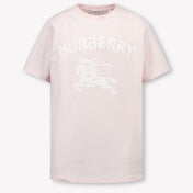 Burberry CedarStamp Kids Girls T-Shirt In Light Pink