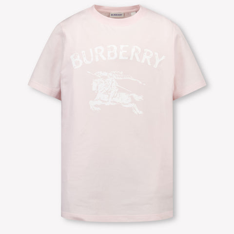 Burberry Bambini con timbro di cedro Ragazze Maglietta dentro Rosa Chiaro