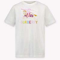 Burberry Enfants Filles T-shirt en blanc cassé