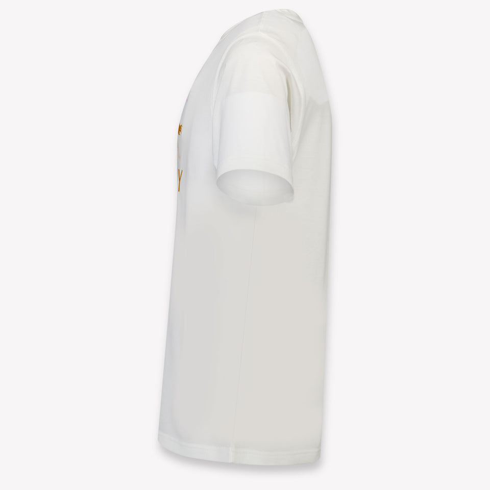 Burberry Kinder Mädchen T-Shirt In Grauweiß