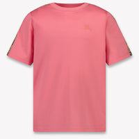 Burberry Zedernscheck Kinder Mädchen T-Shirt In Rosa
