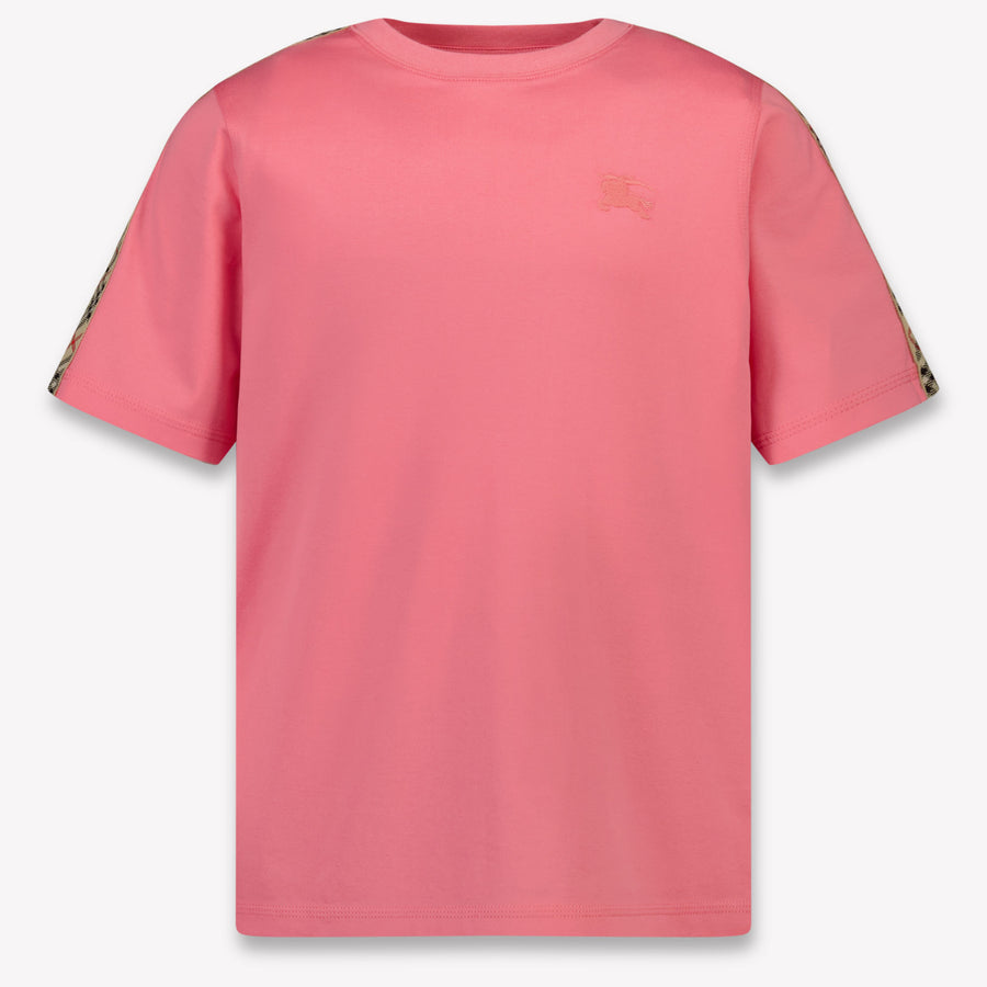 Burberry Zedernscheck Kinder Mädchen T-Shirt In Rosa