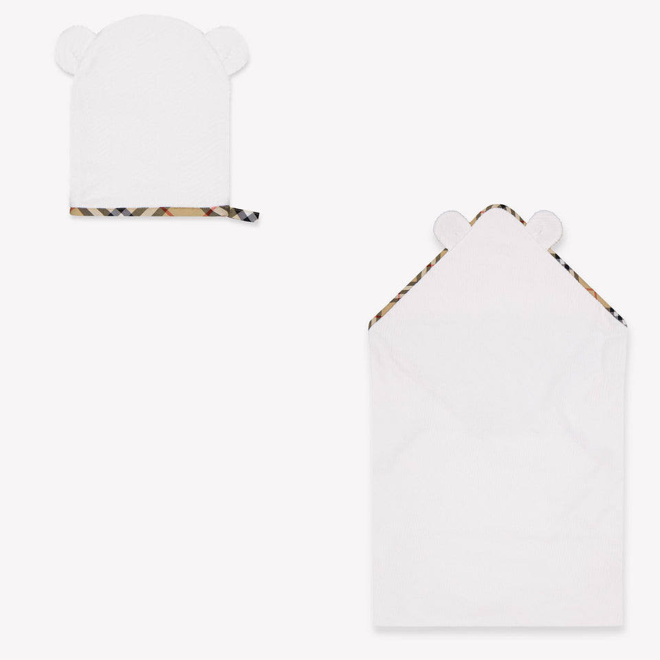 Burberry Bear Towelo Baby Unisex Accessory In White