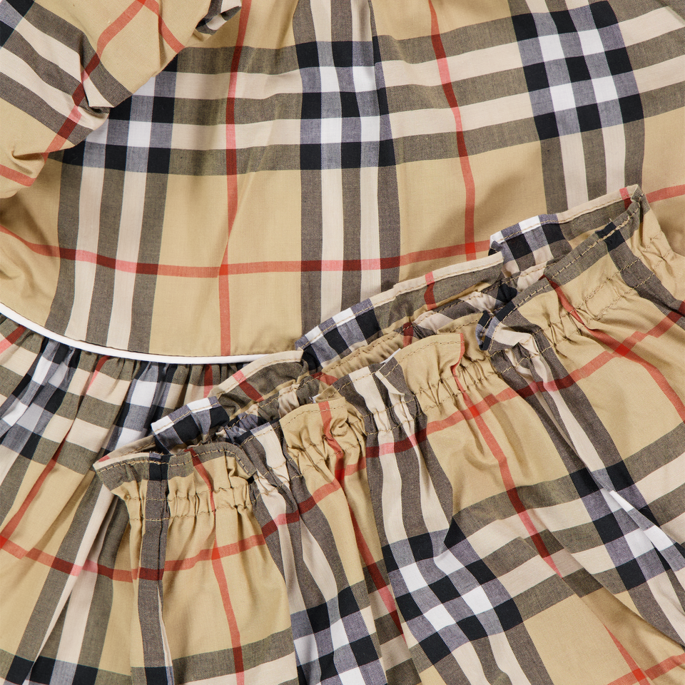 Burberry Aria Baby Ragazze Vestirsi Beige