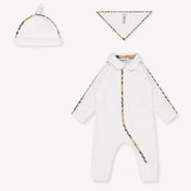 Burberry Hamilton Baby Unisex Tutina dentro Bianco
