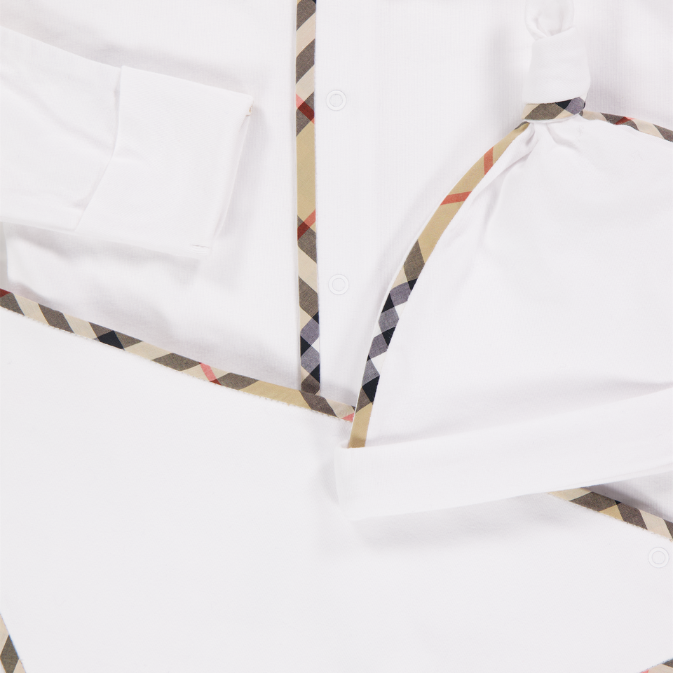 Burberry bebé hamilton Unisex Mono corto en Blanco