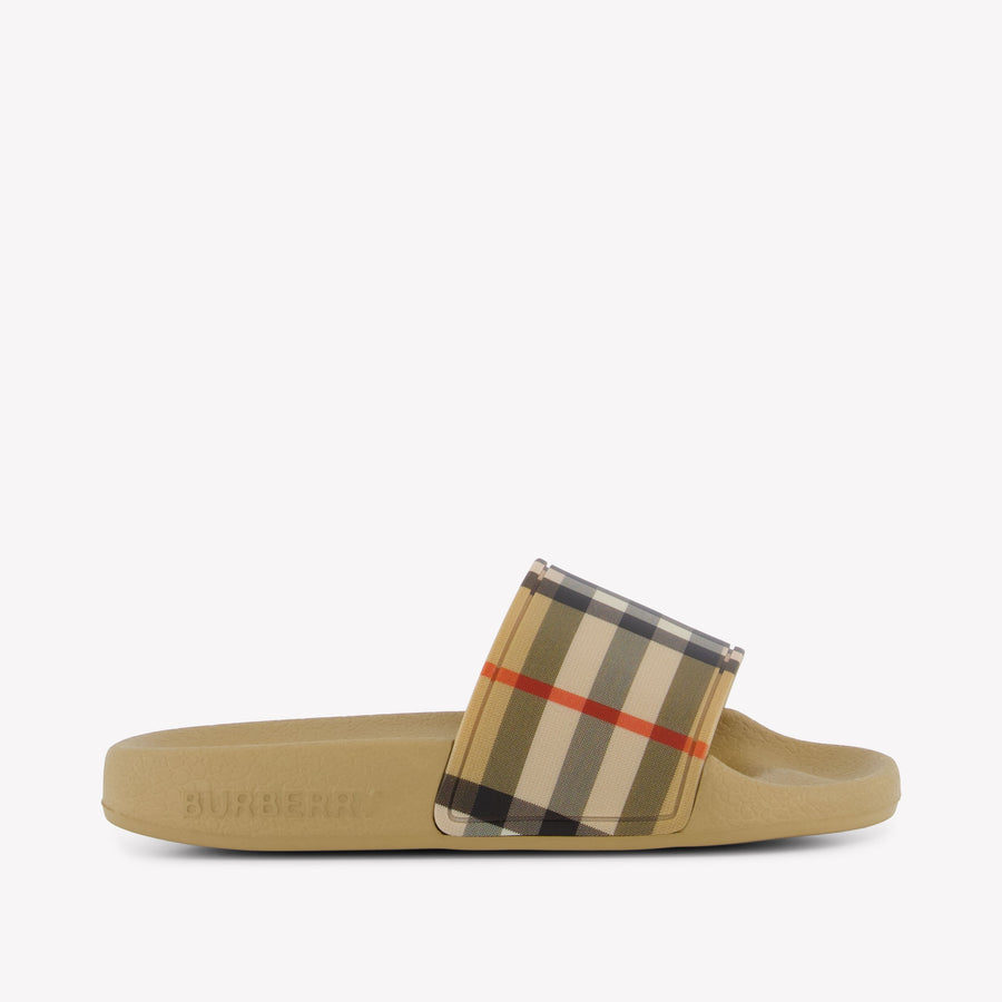 Burberry Furley Unisex Flipflops In Beige
