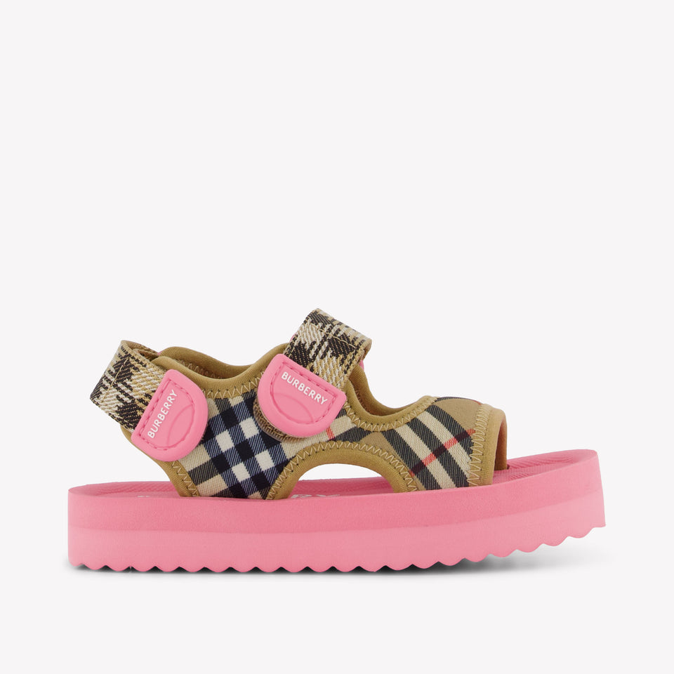 Burberry lou Chicas Sandalias en Rosa Fluorescente