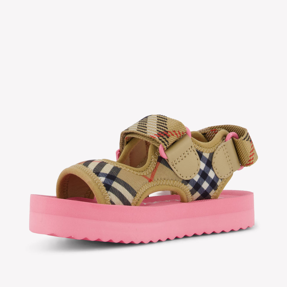 Burberry lou Chicas Sandalias en Rosa Fluorescente