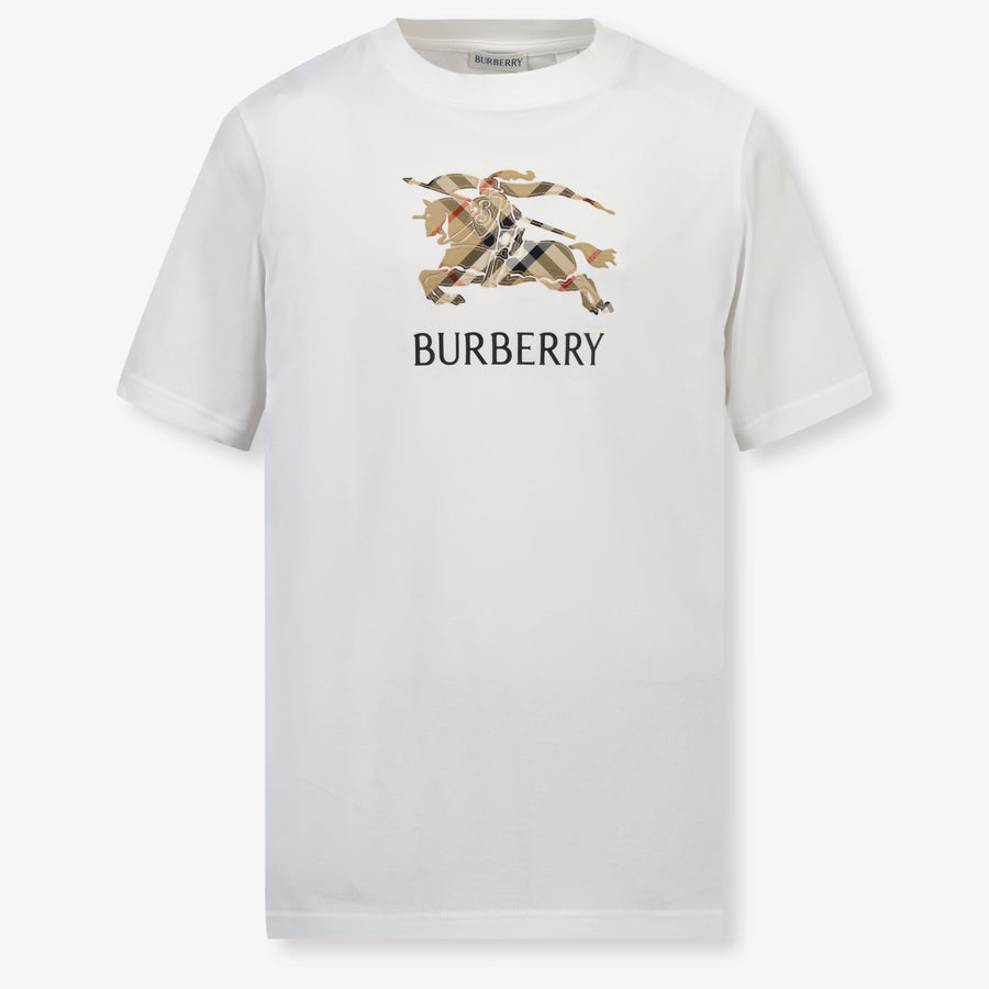 Burberry Cedar Unisex Kinder T-Shirt in Weiß