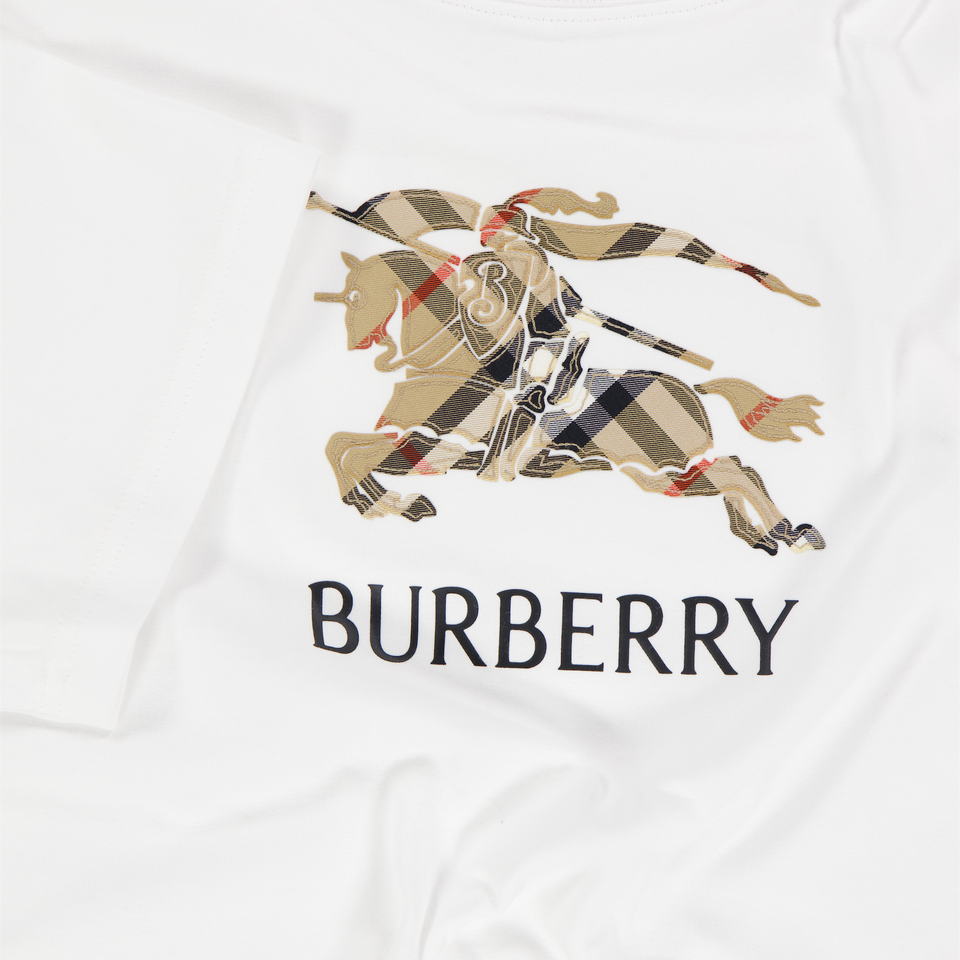 Burberry cedro infantil Chicos Camiseta adentro Blanco