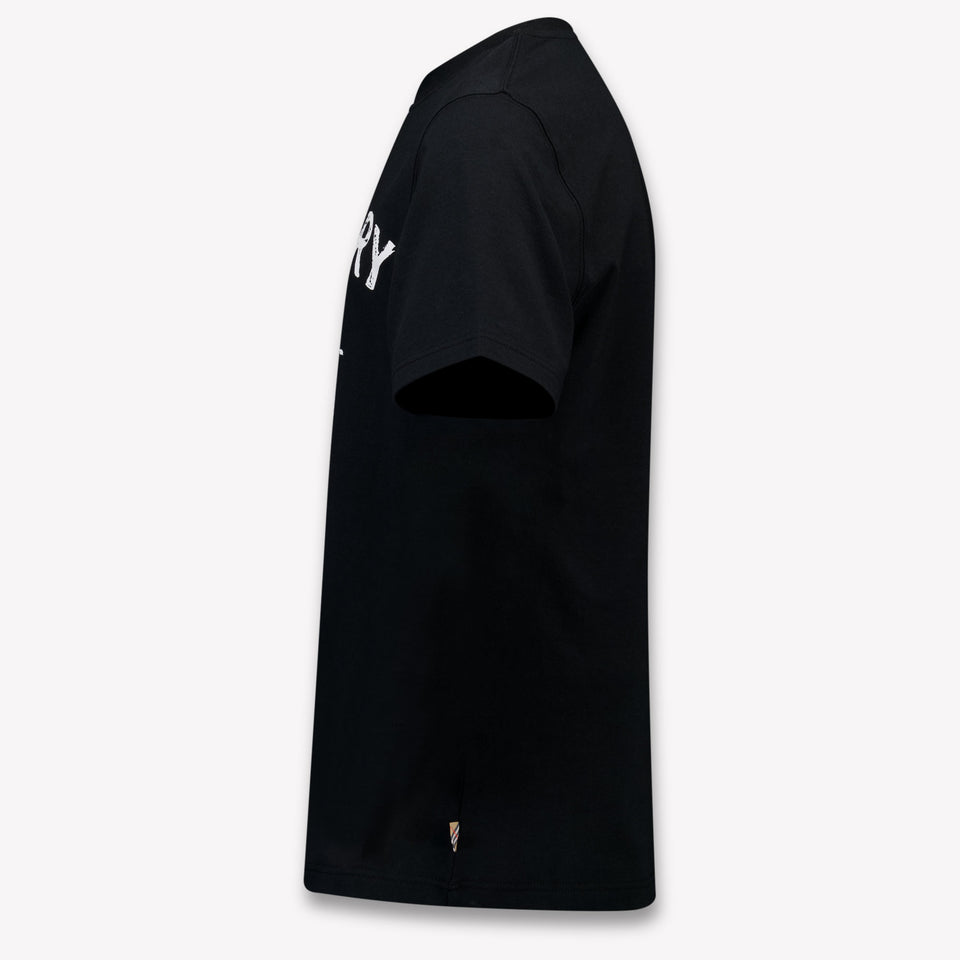 Burberry CedarStamp Kids Boys T-Shirt In Black