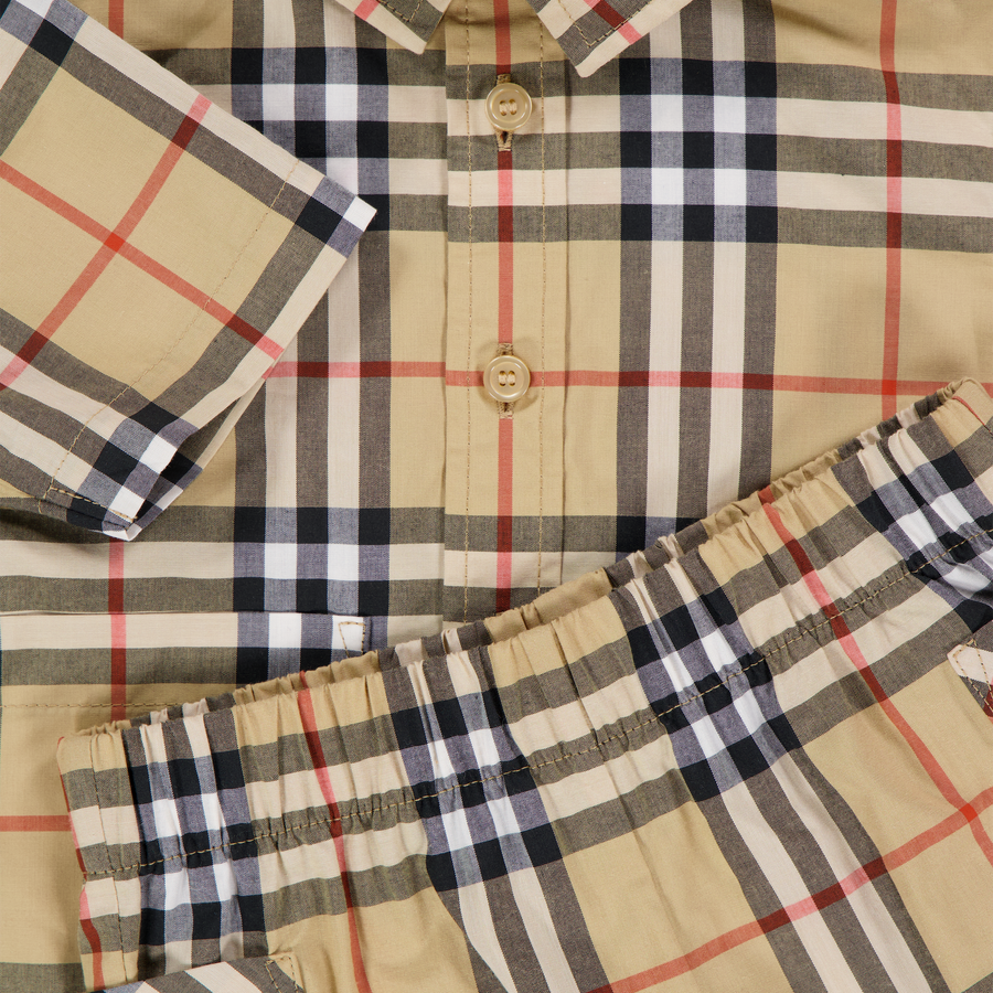 Burberry bebé carey Chicos Establecer en Beige