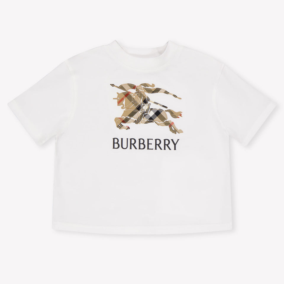 Burberry Bébé en cèdre Unisexe T-shirt dans Blanc