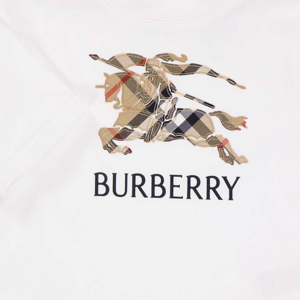 Burberry Bébé en cèdre Unisexe T-shirt dans Blanc