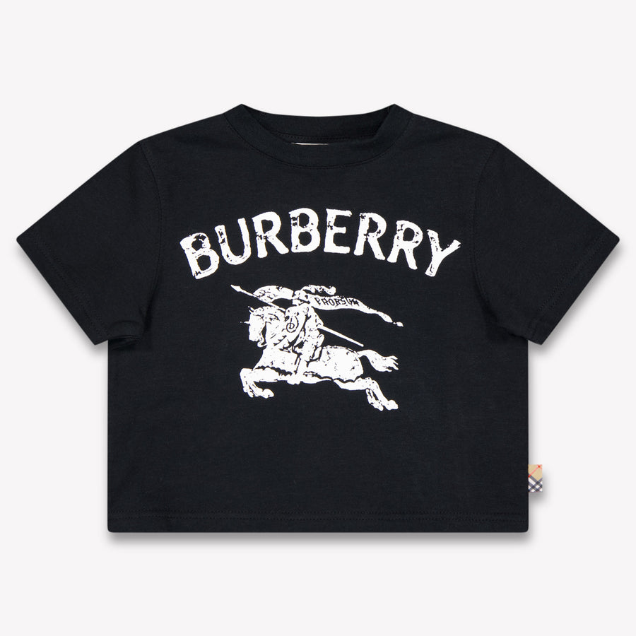 Burberry Cedar Baby Unisex T-Shirt in Schwarz