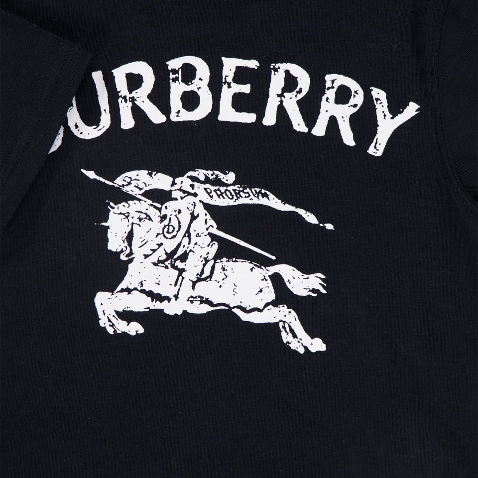 Burberry Bébé en cèdre Unisexe T-shirt dans Noir