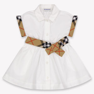 Burberry Baby Mädchen Zieh dich an Weiß