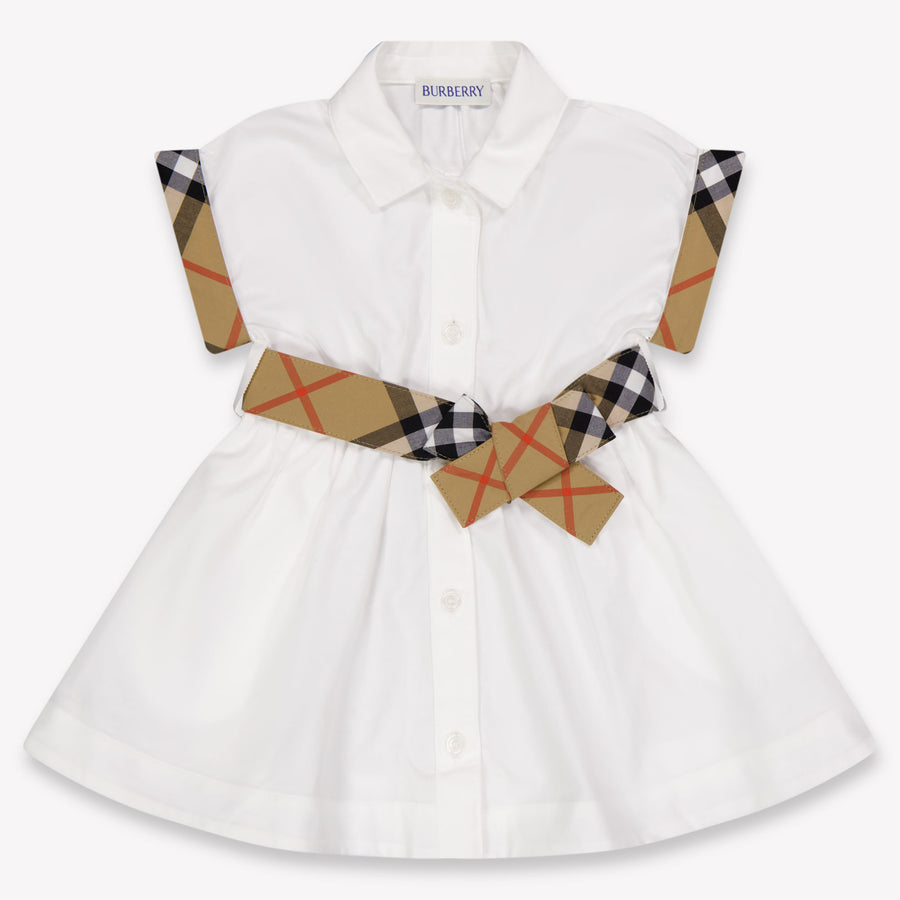Burberry Baby Mädchen Zieh dich an Weiß