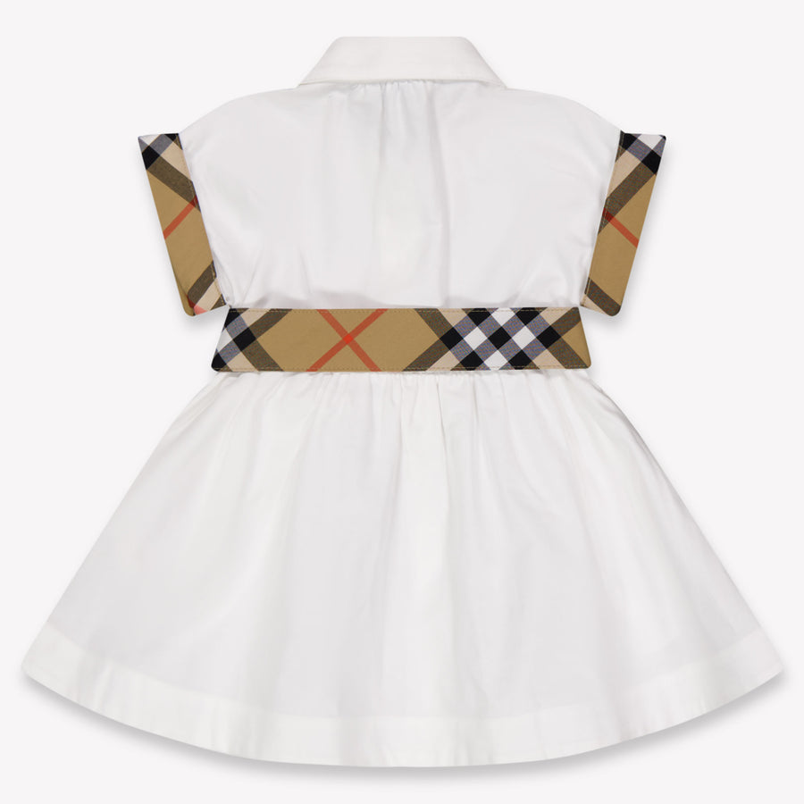Burberry Baby Mädchen Zieh dich an Weiß