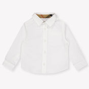 Burberry Owen Baby Jungen Bluse rein Weiß