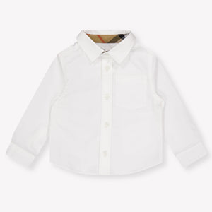 Burberry Owen bébé Garçons Chemisier Blanc