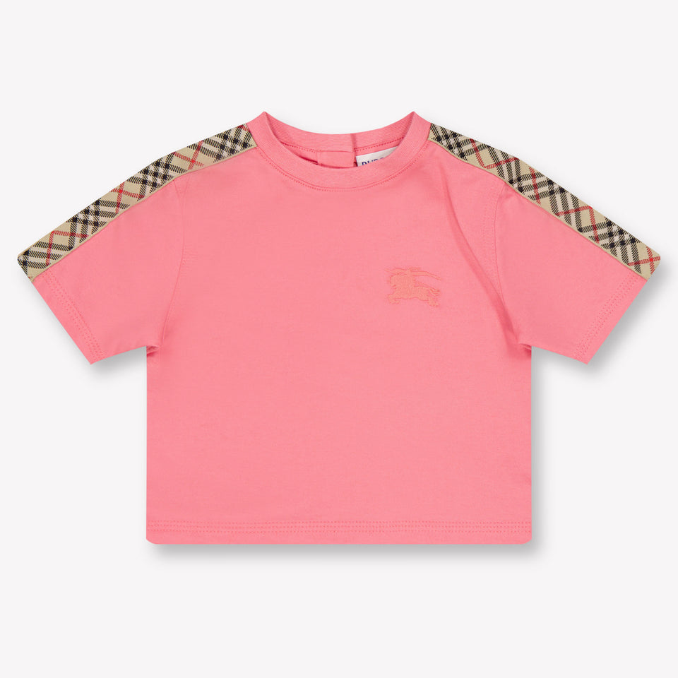Burberry Bébé en cèdre Filles T-shirt dans Rose