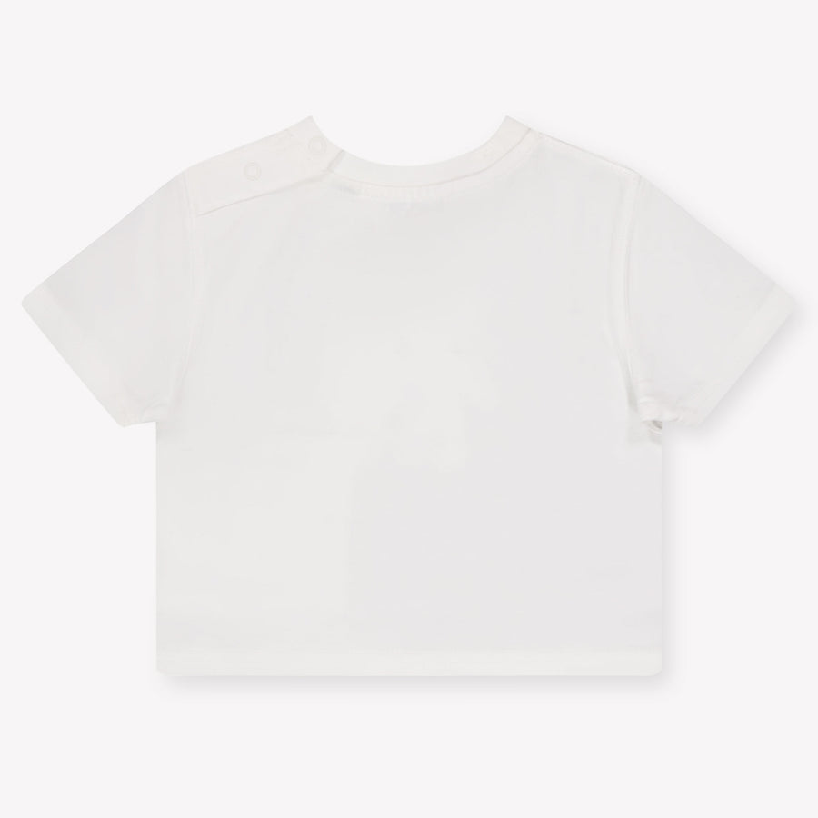 Burberry Bébé en peluche en cèdre Filles T-shirt en blanc cassé