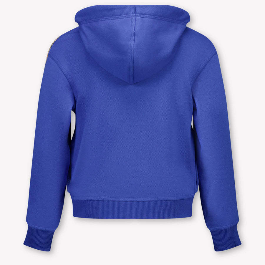 Burberry Clyde Kinder Garçons Cardigan en Bleu Cobalt