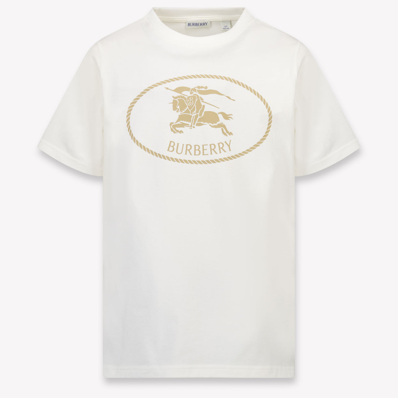 Burberry Cedar Crest Kinder Unisex T-Shirt In Off White