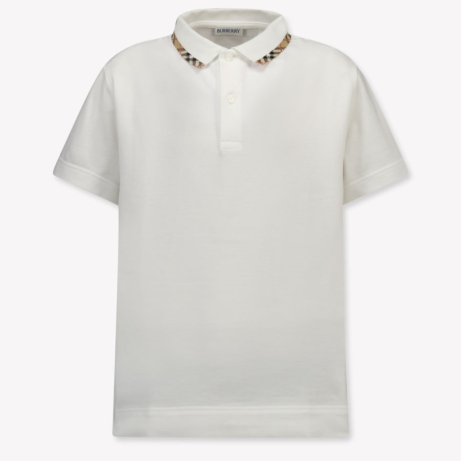 Burberry Johane Kinder Jongens Polo In Wit