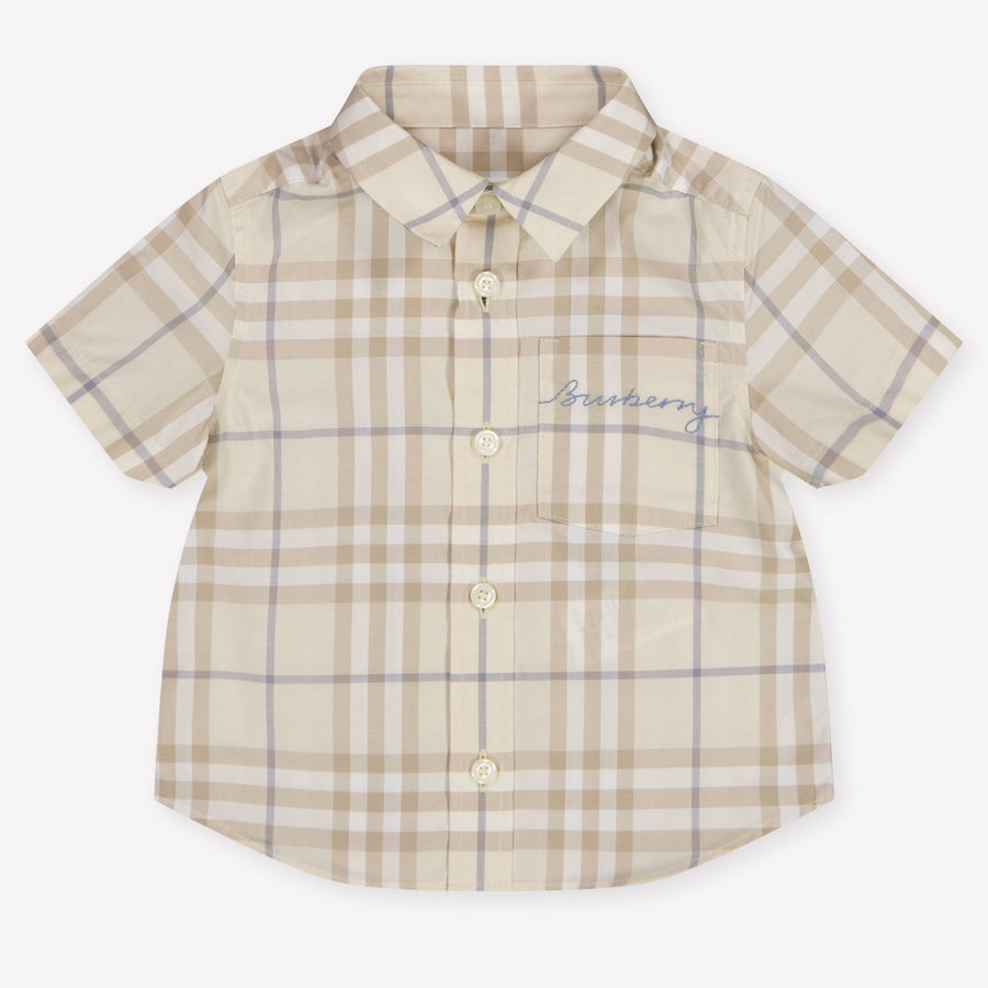 Burberry Owen bébé Garçons Chemisier Beige Clair
