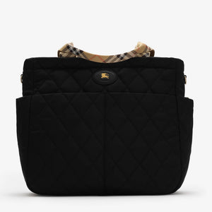 Burberry Cambridge Baby Unisex Borsa per pannolini dentro Nero