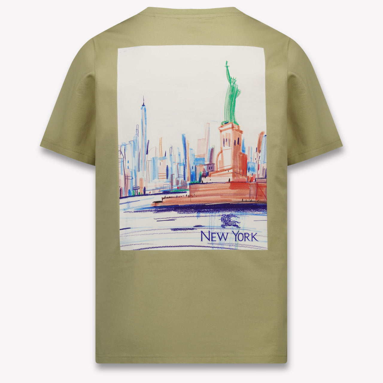 Burberry CEDAR Kids Unisex T-Shirt In Light Beige