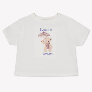 Burberry CEDRO Baby Unisex Maglietta dentro Off White