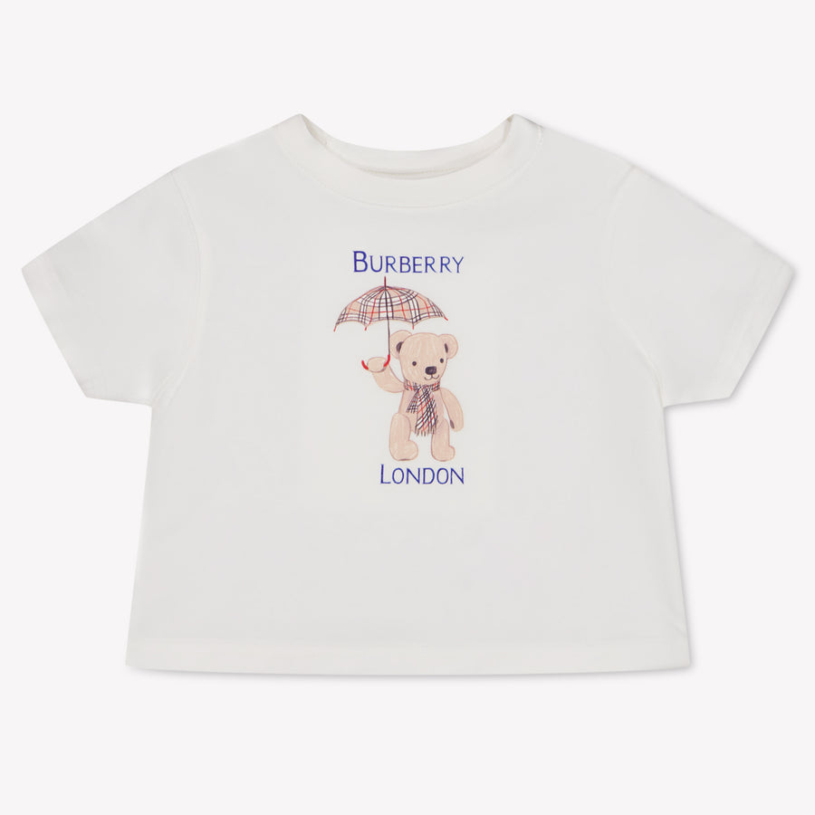 Burberry CEDRO Baby Unisex Maglietta dentro Off White