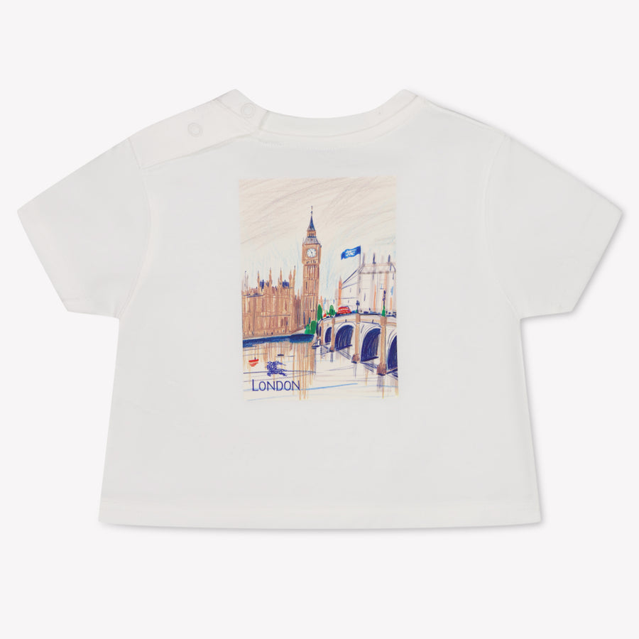 Burberry CEDRO Baby Unisex Maglietta dentro Off White