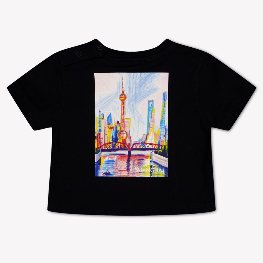 Burberry CEDRO Baby Unisex Maglietta dentro Nero